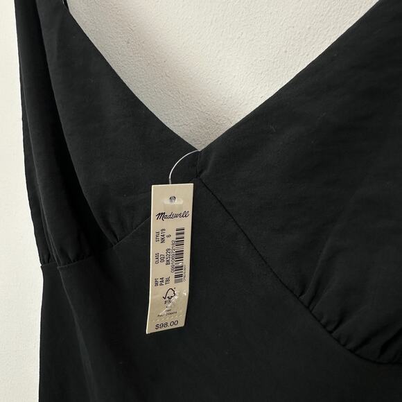 Madewell Sleek Black Midi Dress - Picture 12 of 15